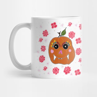 sugar skull pumpkin Mug